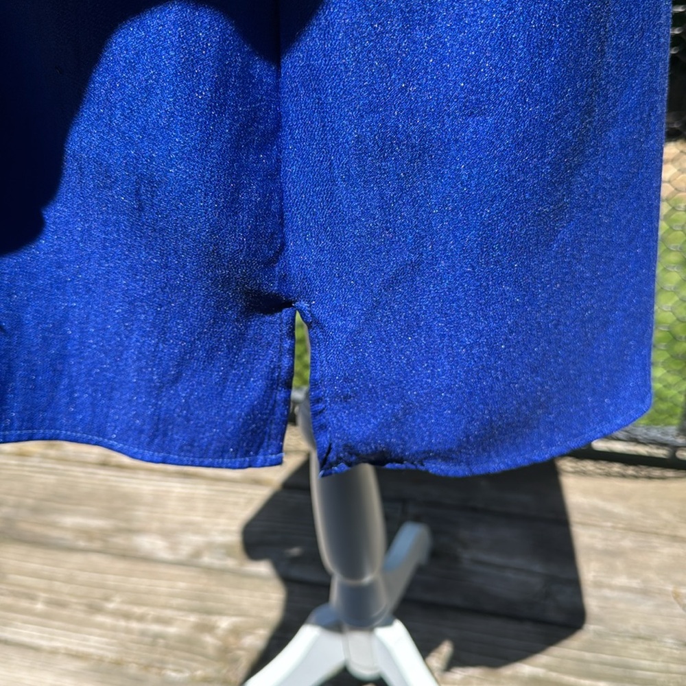 Multiples Electric Blue Top Jacket-Asymmetrical, … - image 4